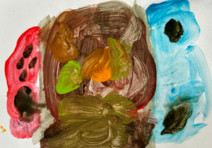 "Garden of Imagination" Abstract Children's Art Print